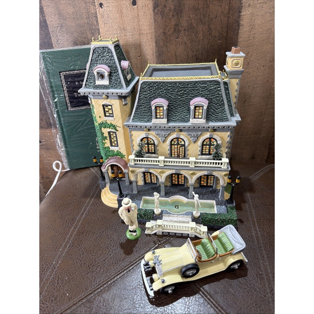 Dept 56 Great Gatsby West Egg Mansion 58939 Literary Classics 1999 Vintage Read